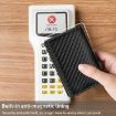 RFID Carbon Fiber Wallet for Men - Dark Grey C1804H1 - 4