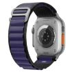 Apple Watch Ultra 49mm Nylon Band - Dark Purple Replacement Strap - 2