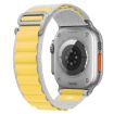 Apple Watch Ultra 49mm Nylon Band - Yellow & Grey Replacement Strap - 2