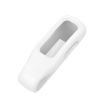 Fitbit Inspire 3 White Silicone Clip Case Cover - Steel Sheet Protection - 3