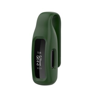 Fitbit Inspire 3 Army Green Silicone Clip Case Cover Steel Sheet - 1