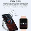 D07 1.7" Square Screen Smart Watch with NFC Payment Encoder - Gold - 7