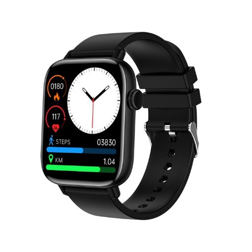 T49 1.9" HD Smart Watch with Heart Rate & Bluetooth Calling - Black - 1