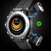 T92 1.28" IPS Smart Watch & Bluetooth Headset, Heart Rate, Music, Black - 6