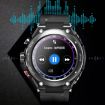 T92 1.28" IPS Smart Watch & Bluetooth Headset, Heart Rate, Music, Black - 7