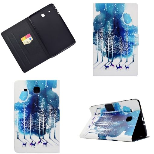 Purple Fawn Electric Flat Feather Case with Sleep Function & Card Slot - 1