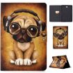Electric Horizontal Leather Case with Pen Cover, Card Slot & Holder (Shar Pei) - 1