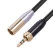 3.5mm Male to Mini XLR 3pin Male Audio Cable, 30cm - SB419M120-03 - 2