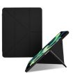 Acrylic Y-fold Leather Tablet Case for iPad Pro/Air 3 10.5 - Black - 1
