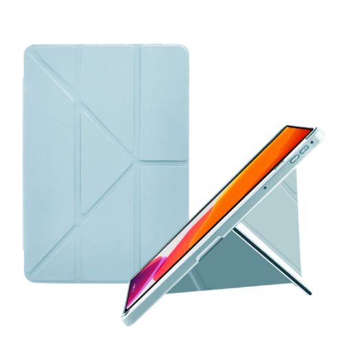 Samsung Galaxy Tab A7 10.4 2020 Acrylic Y-Fold Leather Case White - 1