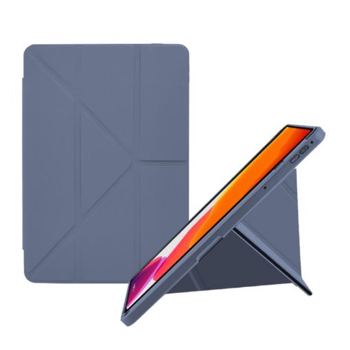 Samsung Galaxy Tab A7 10.4 2020 Y-fold Smart Leather Case Lavender - 1