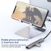 USB-C/Type-C to 3.5mm + 2USB + Type-C HUB Docking Station - Silver - 6