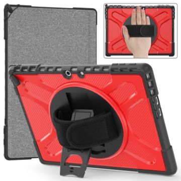 Microsoft Surface Pro 9/10/11 Shockproof Rotatable Kickstand Case - Red - 1