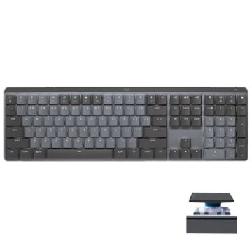 Logitech MX Mechanical Wireless Keyboard, Green Axis, Dual Mode, USB Receiver - 1