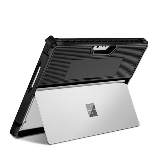 Microsoft Surface Pro 8 Black Striped Hollow Tablet Case - 1