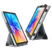 TCL 10 TabMax 4G Leather Case with Holder & Bandage - Black - 1