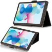 TCL NxtPaper 10s Black Leather Tablet Case with Holder - Skin Texture - 3