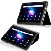 TCL Tab Pro 5G Black Leather Tablet Case with Holder - Flower Embossed - 3
