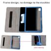 TCL Tab Pro 5G Black Leather Tablet Case with Holder - Flower Embossed - 5