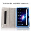 TCL Tab Pro 5G Black Leather Tablet Case with Holder - Flower Embossed - 6