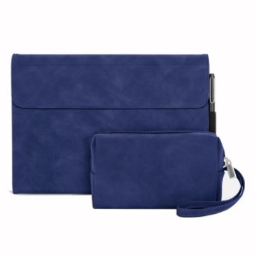 Sheepskin Shockproof Case with Power Bag for Surface Pro 9/10 - Blue - 1