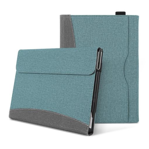 Microsoft Surface Pro 7/6/5/4 Grey Blue Leather Tablet Case - 1