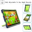 Samsung Galaxy Tab A8 10.5 2021 Silicone PC Case Navy Blue/Yellow Green - 2