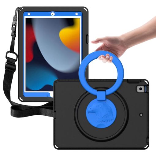 Shockproof Waterproof Case for iPad Pro 10.5/10.2 (Black) - EVA + PC - 1