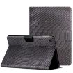 Samsung Galaxy Tab A8 Black Crocodile Texture Leather Tablet Case - 1
