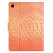 Samsung Galaxy Tab A8 Orange Crocodile Texture Leather Tablet Case - 3