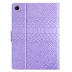 Samsung Galaxy Tab A8 Purple Crocodile Texture Leather Tablet Case - 3