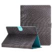 7" Tablet Case - Black Crocodile Texture Leather Cover - 1
