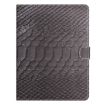 7" Tablet Case - Black Crocodile Texture Leather Cover - 2