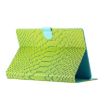 8" Tablet Case - Green Crocodile Texture Leather Cover - 4