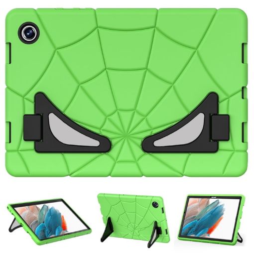 Samsung Galaxy Tab A8 10.5 2021 Shockproof Case, Silicone + PC, Green/Black - 1