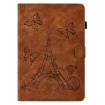 7" Tablet Case - Tower Embossed Leather Cover, Brown - 2