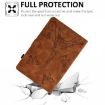 8" Tablet Case - Tower Embossed Leather Cover, Brown - 6