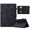 8" Tablet Case - Black Tower Embossed Leather Cover - 1