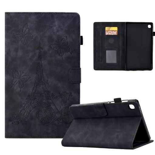 Samsung Galaxy Tab A 8.0 2019 T290 Embossed Leather Case Black - 1