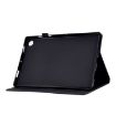 Samsung Galaxy Tab A8 10.5 2021 X205 Embossed Leather Case Black - 5