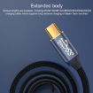 Steam Deck 100W USB-C Male to Female Curved Extension Cable, 3m Length - 4
