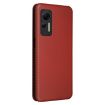 Ulefone Note 14 Brown Flip Leather Phone Case - Carbon Fiber Texture - 3