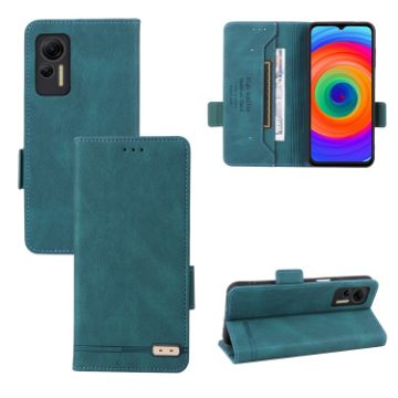 Ulefone Note 14 Green Leather Phone Case with Magnetic Clasp - 1