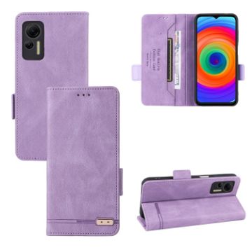 Ulefone Note 14 Purple Leather Phone Case with Magnetic Clasp - 1