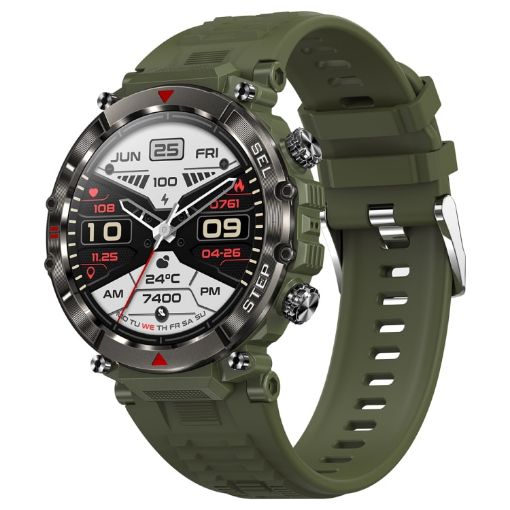 Waterproof Smart Sports Wristband with Heart Rate & BP Monitor - Green - 1