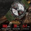 Waterproof Smart Sports Wristband with Heart Rate & BP Monitor - Green - 8