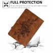 Samsung Galaxy Tab A7 10.4 2020 T500 Leather Case Peony Butterfly Brown - 6