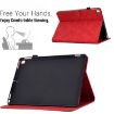Samsung Galaxy Tab A7 10.4 2020 T500 Red Peony Butterfly Case - 5
