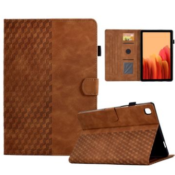 Samsung Galaxy Tab A7 T500/T505 2020 Brown Rhombus Leather Case - 1