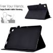 Samsung Galaxy Tab A8 10.5 X200/X205 Rhombus Leather Case - Black - 3